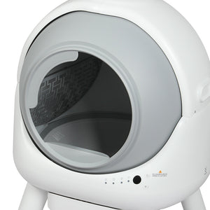PaWz Smart Self Cleaning Cat Litter Box APP Control White-1996005463153577989