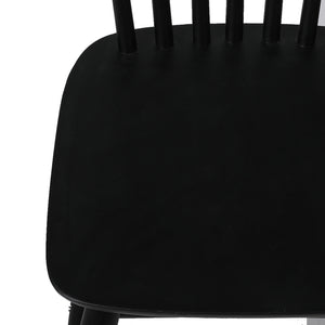 Levede 8x Dining Chairs Kitchen Winsor Black-1996005468836859909