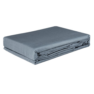 Dreamz 4pcs Double Size 100% Bamboo Bed Sheet Set in Charcoal Colour-1973194025343258629
