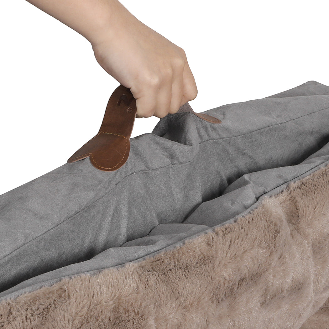 pawz-dog-calming-bed-pet-cat-removable-l-khaki-large-1973193640616529925