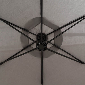 Mountview 3M Cantilever Umbrella Outdoor Grey Without Base-1975420433922658309