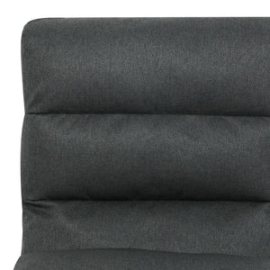 Levede Metal Framed Lounge Chair Linen in Dark Grey-1996005449077493765