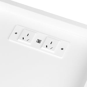 Levede Bedside Table USB Charger Outlet RGB White-1996005371847774213