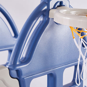 BoPeep Kids Slide Swing Basketball Ring Blue-1973193909152649221