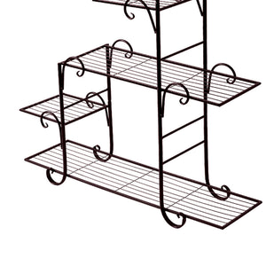 Levede Plant Stand Outdoor Indoor Metal Bronze-1973193773064261637