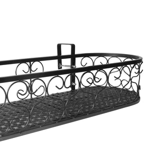 Levede Plant Stand Outdoor Indoor Home Black Oval-1973193776281292805