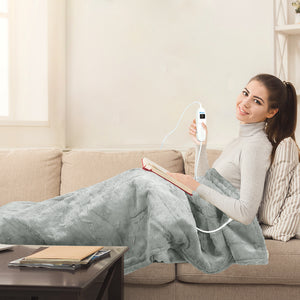 DreamZ Electric Throw Blanket Heated Timer Bedding Washable Warm Winter Plush GY-1973193802143371271