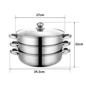 TOQUE Stainless Steel Steamer Meat Vegetable-1973193931718004738
