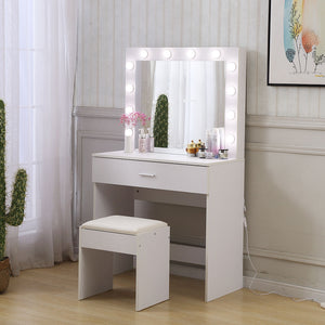 Levede Dressing Table Set Makeup Mirror-1975420373797310470
