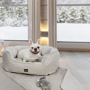 PaWz Pet Bed Set Dog Cat Quilted Blanket X-Large Beige-1975420449072484359