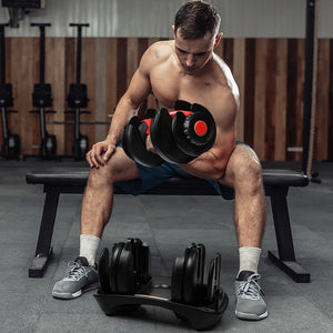 Centra 24kg Adjustable Dumbbell Set Home Gym-1996005550424461319