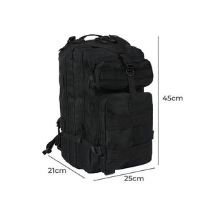 Slimbridge 40L Military Tactical Backpack Black-1973193761848692738