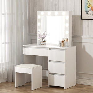 Levede Dressing Table Vanity Set Stool-1973193788277002247